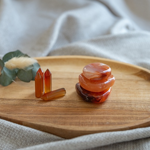 Cornaline - Pierre plate